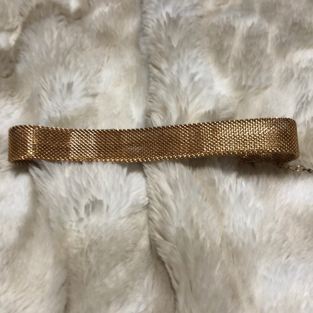 Gold chain linked choker